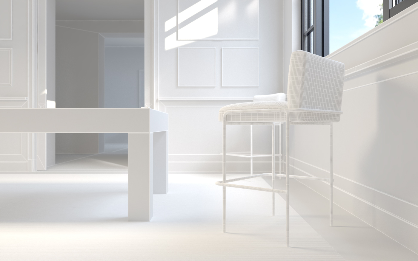 Billiard Room Scene 3D Model_013